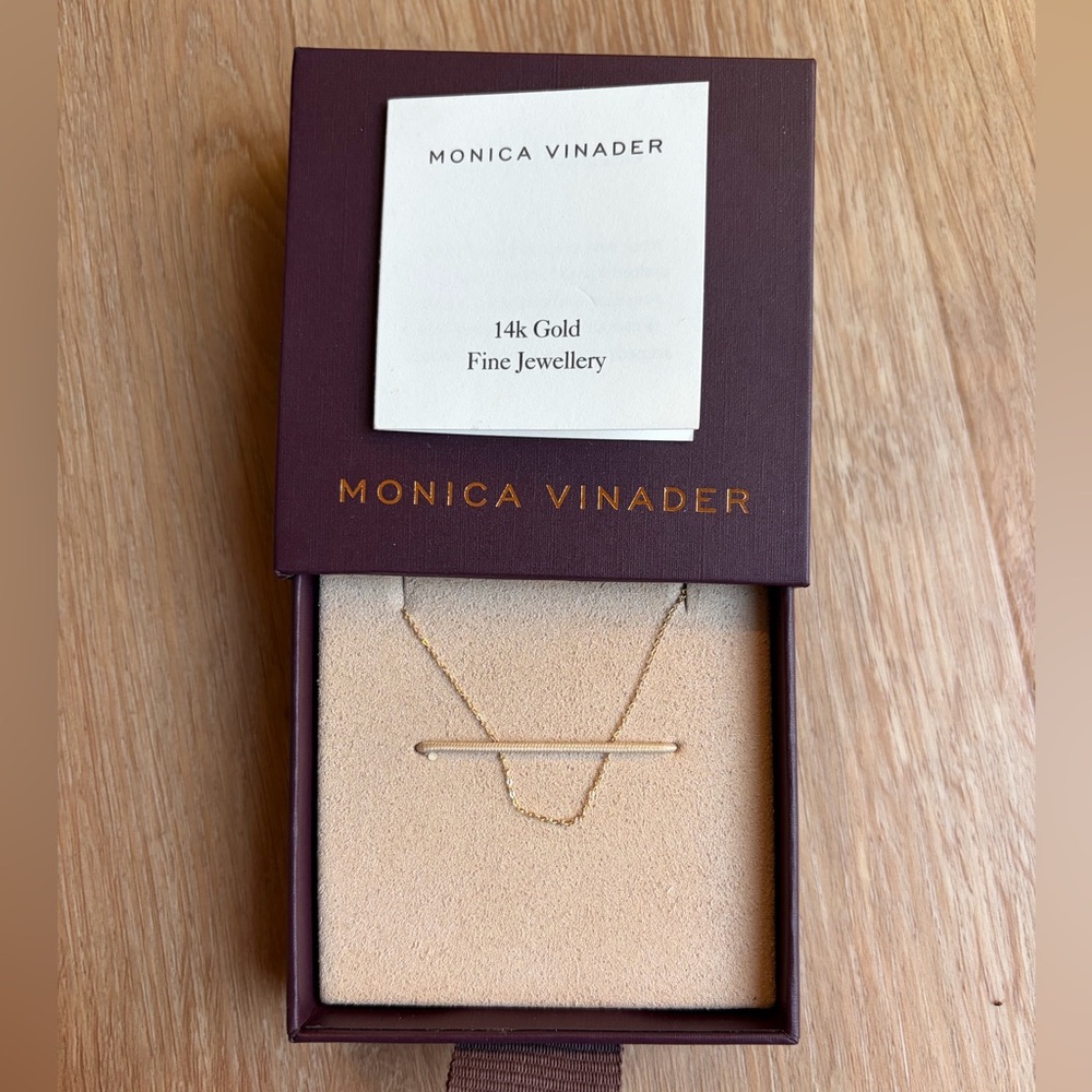 Monica Vinader Gold bracelet super fine chain